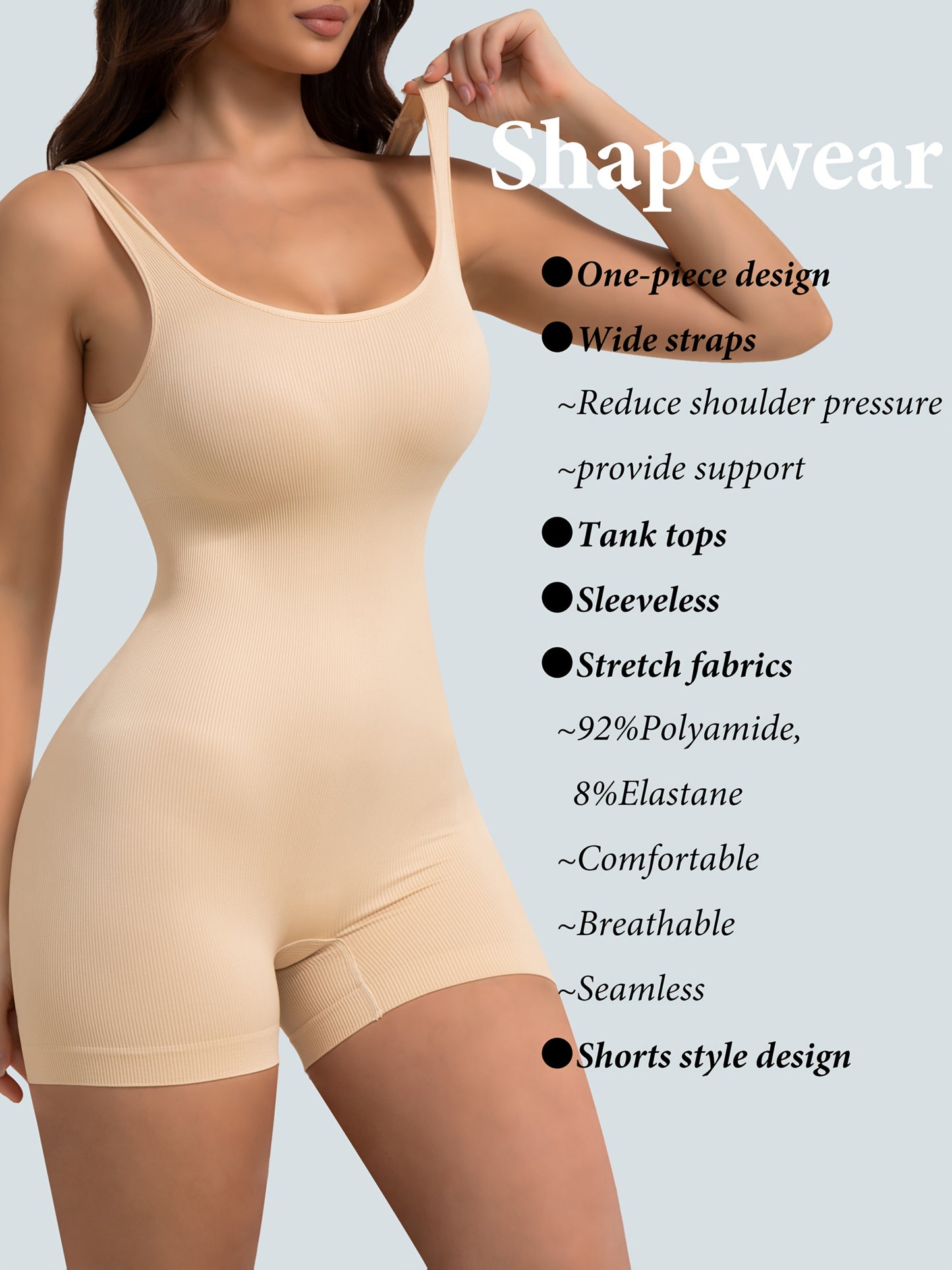 Women Shapewear Bodysuit Tummy Control Full Body Shaper Shorts Seamless Tank Tops Shaping Leotard Yaga Pants