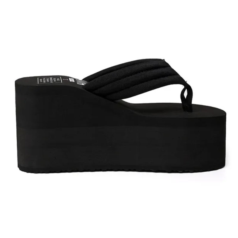 Newest Style Women'S Flip Flops Comfortable Summer Casual Flip Flops Women Slippers Beach Style Non-Slip Thick Sole Wedges Shoes, Women Shoes