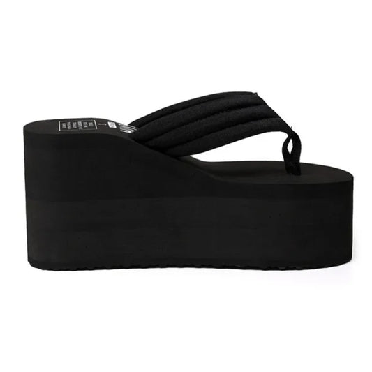 Newest Style Women'S Flip Flops Comfortable Summer Casual Flip Flops Women Slippers Beach Style Non-Slip Thick Sole Wedges Shoes, Women Shoes