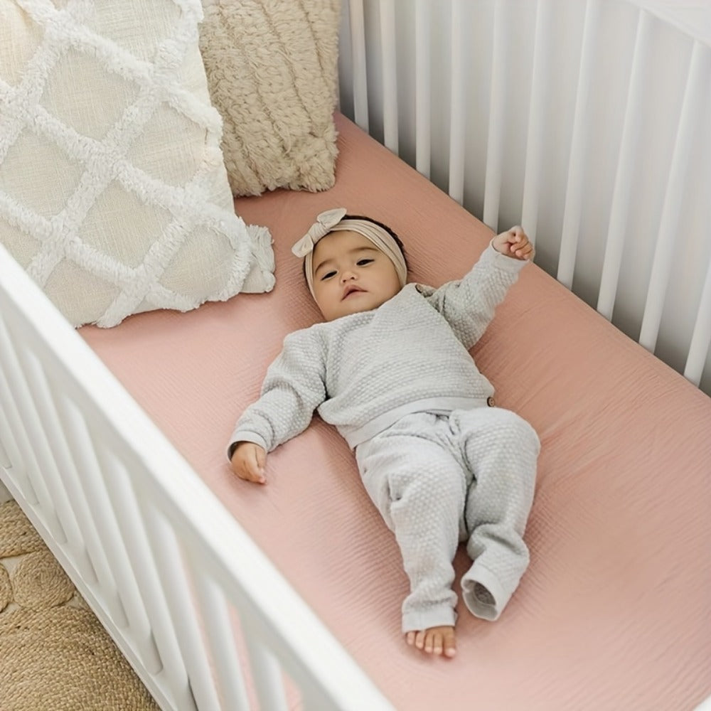 Crib Bedding - 2-pcs Breathable Muslin Cotton