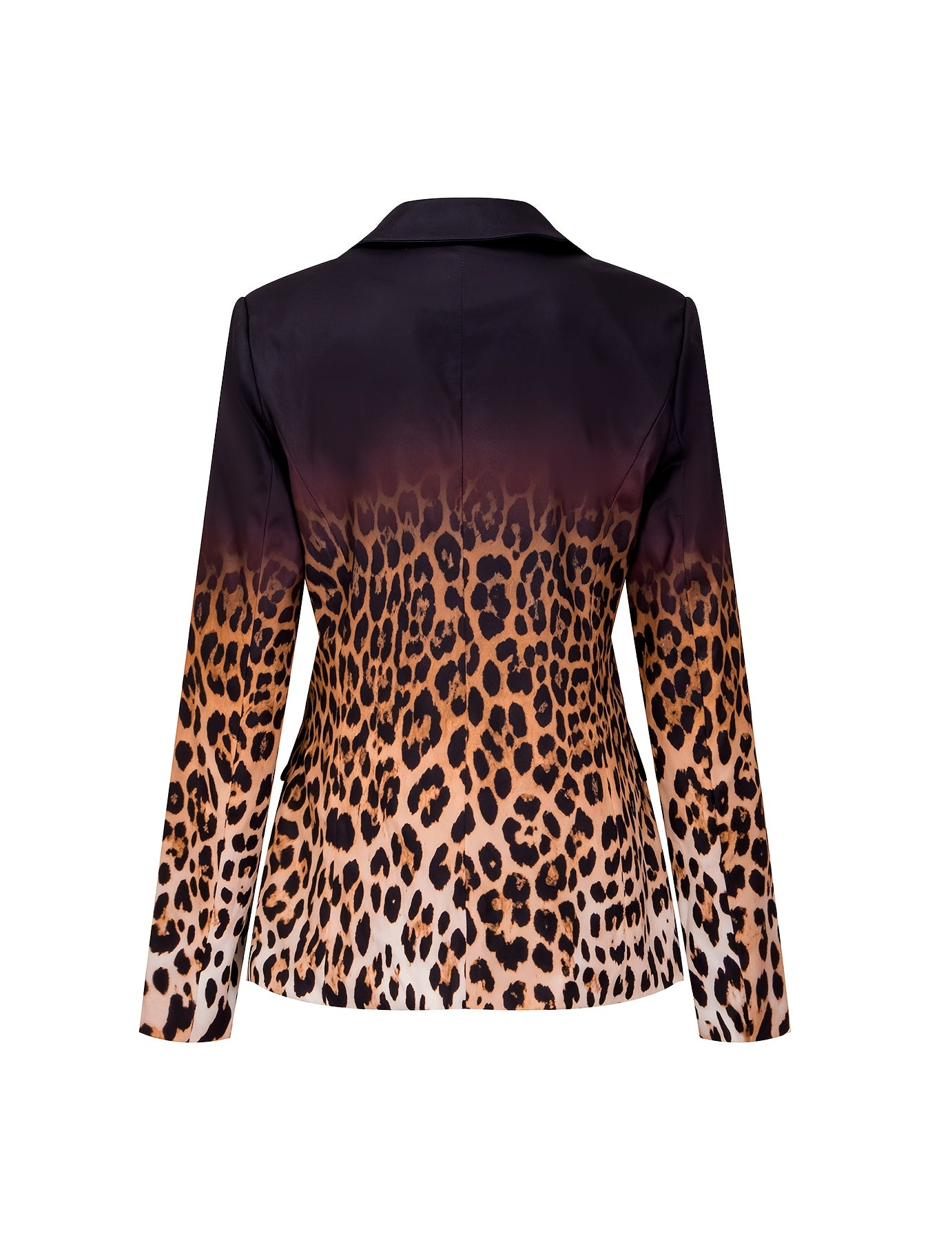 Women's Stylish Leopard-patterned Gradient Blazer for Autumn And Winter. Elegant Office Blazer for Work Or Commuting. Outfit for Dates. Women's Suit. Winter Women's Clothing. Women's Autumn Clothing.