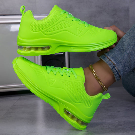 2025 New SPRING Outdoor Sports Shoes: Women'S Thick-soled Height-increasing Shoes, Women'S Autumn : Breathable Mesh Shoes, Air-cushioned Shoes, Lightweight And Shock-absorbing Soft-soled Running Shoes, Women'S Skipping Rope Shoes, Outdoor