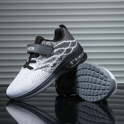 Boys' Casual Woven Shoes, Breathable And Lightweight Sports Shoes, Cool Low-top Comfortable Running Shoes For Spring, Summer And Autumn