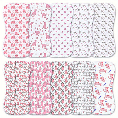 Burp Cloth - 10-pcs 10pcs Cloths Washcloths