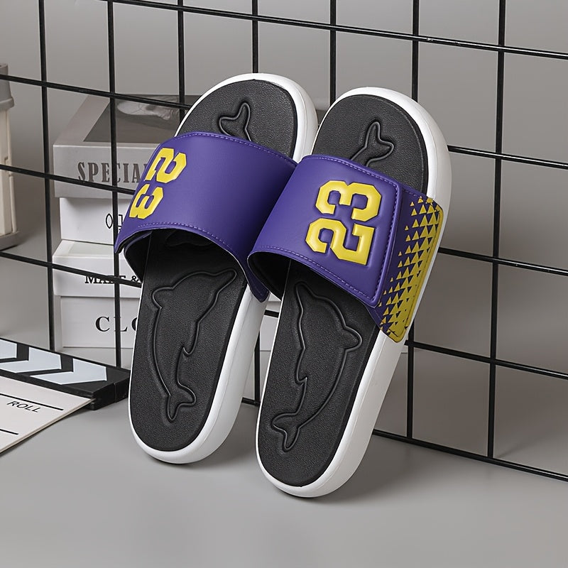 Summer Men's Outdoor Leisure Sports Sandals, Suitable for Both Indoor And Outdoor Use, Walking, 23, Trendy And Fashionable, Basketball