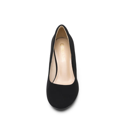Women's Dress Comfortable Low Heel Pump Shoes