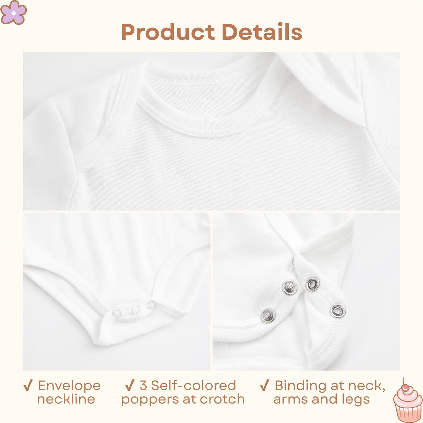 Unisex Baby Bodysuit With Cute Lil Nugget Graphic, 100% Newborn Crawling Suit, Infant Triangle Jumpsuit In White, Lightweight All-Season Wear, Crew Neck Design, Comfortable Onesie For Baby Boys & Baby Girls, Birthday Gift, Baby Shower Gift