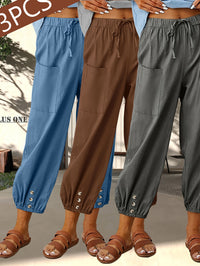 Denim blue + brown + dark gray