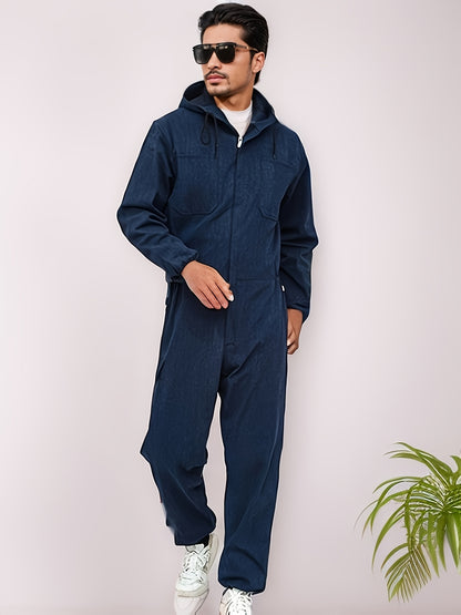 Denim Onesie, 1pc Overalls, Suitable for Spring Sports, Wear-resistant,, Easy to Clean, Reduce Sports Abrasions.