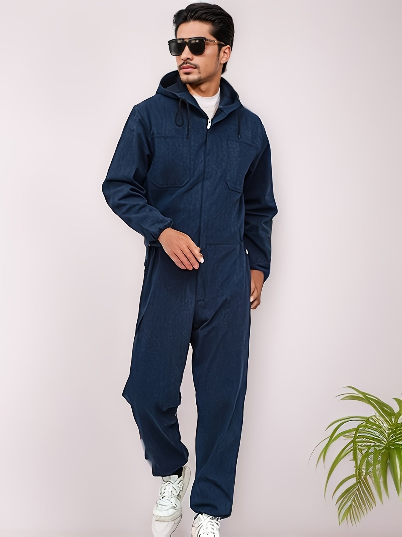 Denim Onesie, 1pc Overalls, Suitable for Spring Sports, Wear-resistant,, Easy to Clean, Reduce Sports Abrasions.