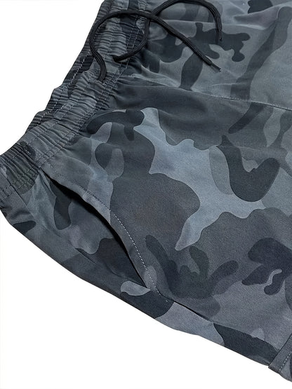 2026 Men's fashionable and high-end versatile shorts, loose camouflage seven quarter shorts, 3pcs set, perfect gift for match day, football fan gear for all fans