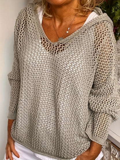 Spring/Summer New Arrival Fashionable Lightweight Lace-Up Pullover Women's Lace-Up Top Outerwear Hoodie Hooded Lightweight Oversized Sweater Perfect for Casual Wear, Shopping, Strolling, Vacations