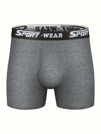 Randomly Pack Of 10 Men's Pure Boxer Briefs - Non Upturned Mid Stretch, Side Opening Men's Boxer Briefs, Solid Color Combination, Machine Washable, Hand Washable, Breathable, Comfortable All Day Long, Classic Boxer Design, Not Easy to Slip Off