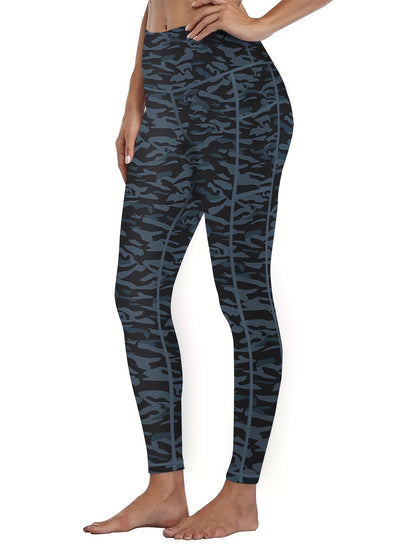 Five-piece Tracksuit Leggings for Women, Nine-point Printed Yoga Pants for Women, And Fitness Running Compression Pants for Women