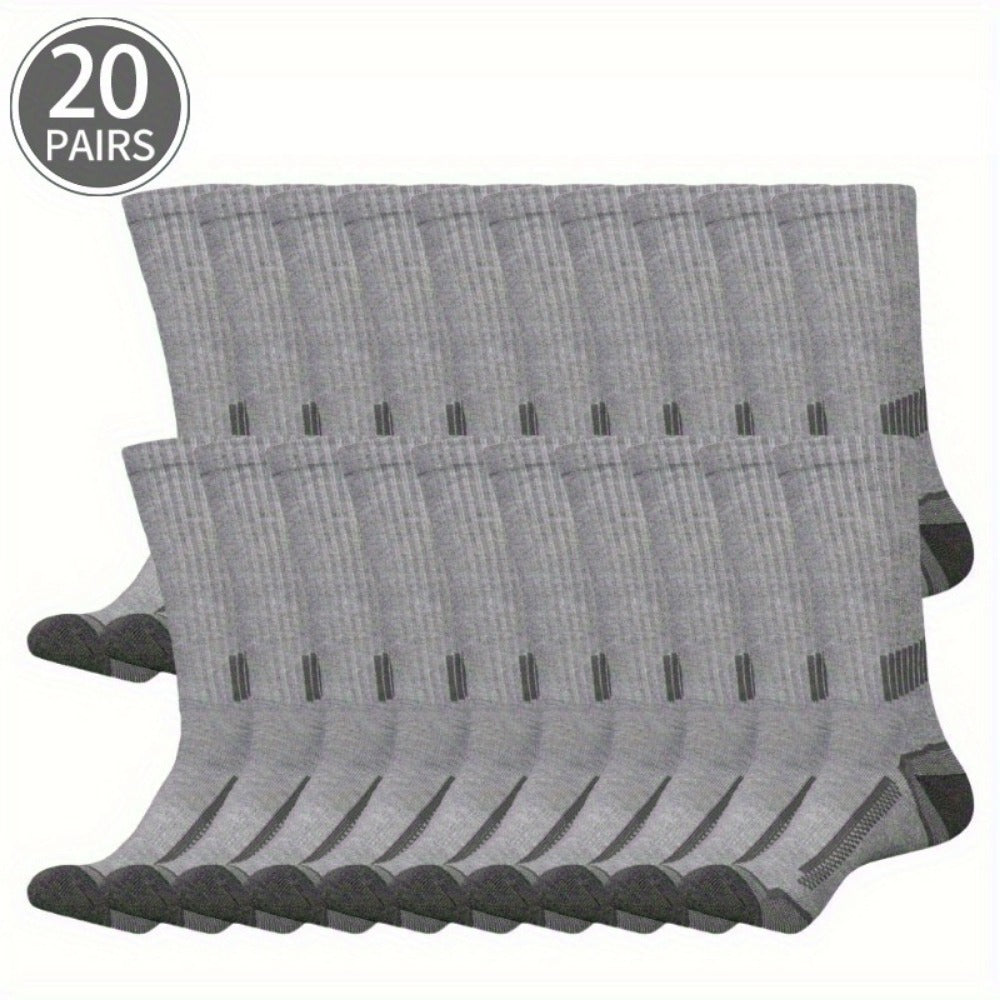Men's Athletic Socks - 10/20/30-Pair Options