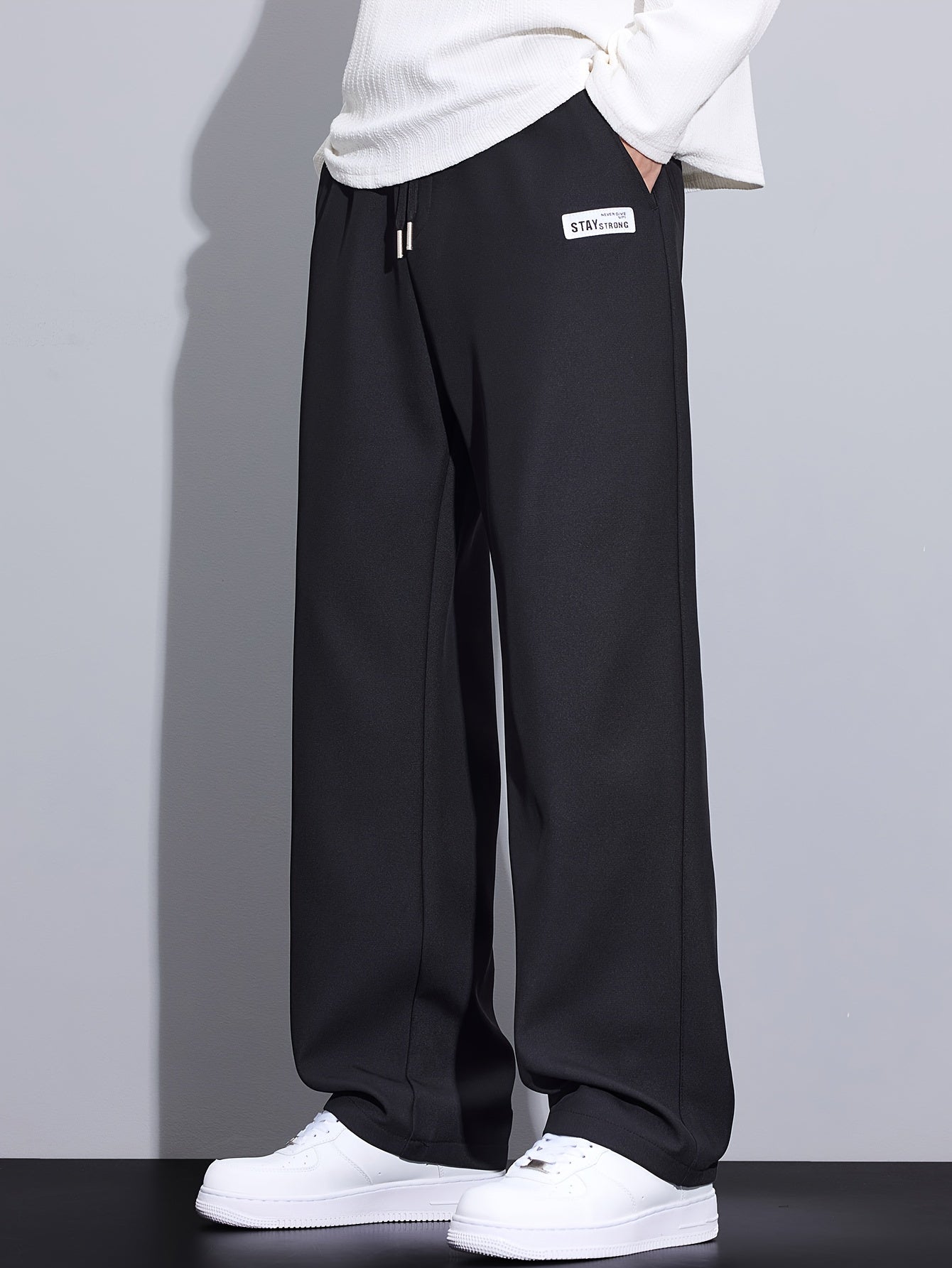 Autumn Casual Pants Men's Loose Straight Leg Trendy Versatile Men's Pants Autumn And Winter Men's Long Pants
