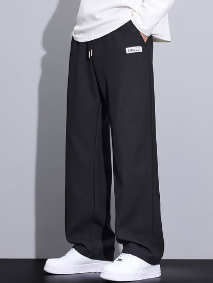 Autumn Casual Pants Men's Loose Straight Leg Trendy Versatile Men's Pants Autumn And Winter Men's Long Pants