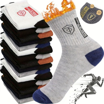 Men's Thermal Crew Socks - 10-Pair Pack