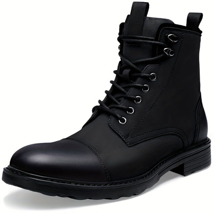 Mens Boots Motorcycle Casual Boots For Men Zipper Fashion Chukka Boots Mens
