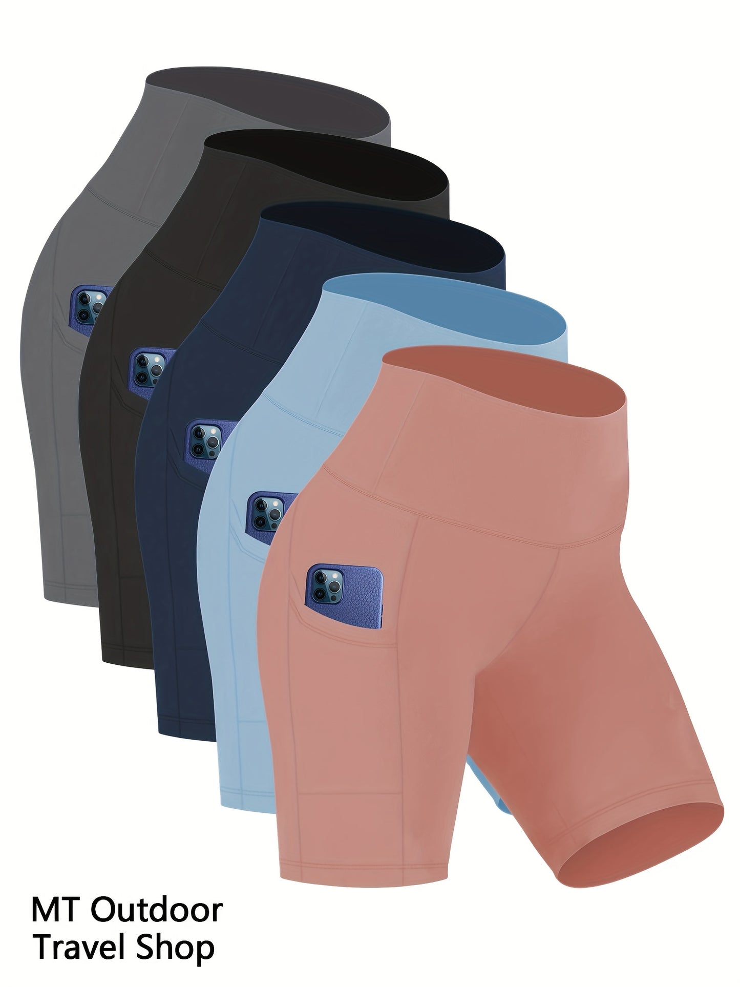 Women's Yoga Shorts, High Waisted Lifting Buttocks And Bottom Safety Pants, Outdoor Fitness Running Cycling Sports Casual Pants