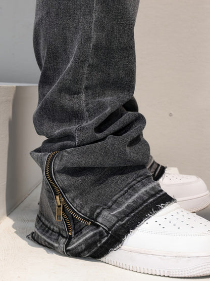 Men's Slim Fit Jeans - Black Denim Clean Finish