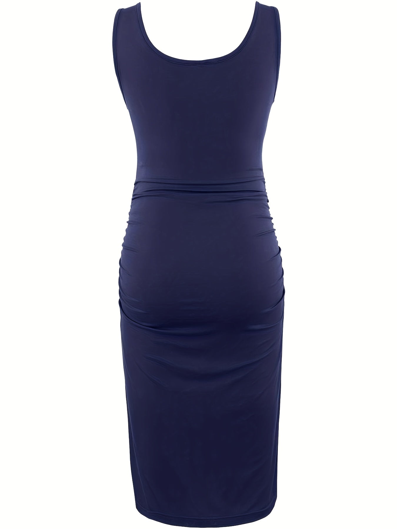 Women's Maternity Dresses for Daily Baby Shower Photography Short Sleeve Sleeveless Tank Dresses Side Ruching