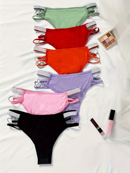 Women's 12-Pack Low-Rise Hipsters - Heart Detail Everyday Comfort