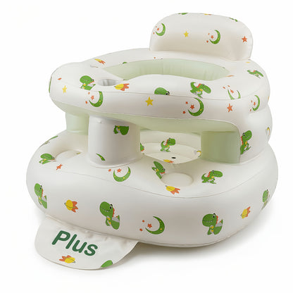 Baby Floor Seat - Portable Inflatable Built-In Air