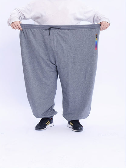 Men'S Plus Size Casual Sports Trousers 2XL-9XL - Loose Fit, High Stretch, Zipper Closure, All-Season Comfort, Weekend Casual Attire, Casual Sports Apparel | Relaxed Fit Trousers | Comfortable Design