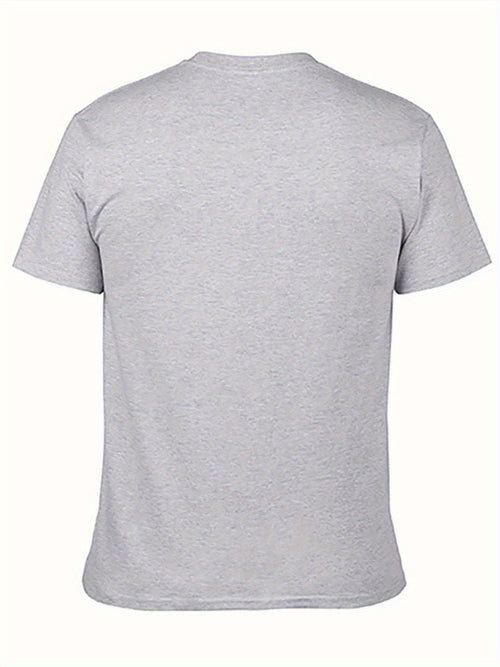 Men'S Red Pattern T-Shirt | Casual Short Sleeve Round Neck, Eye-catching Statement Print, All-Season Comfortable Machine Washable, Simple Fit Top, Plus Size