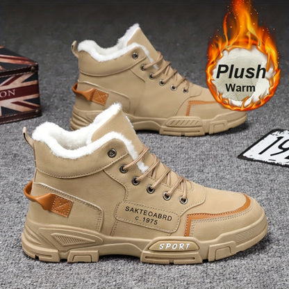 Men's Sneakers - Non-Slip Sole & Lace-Up Fit
