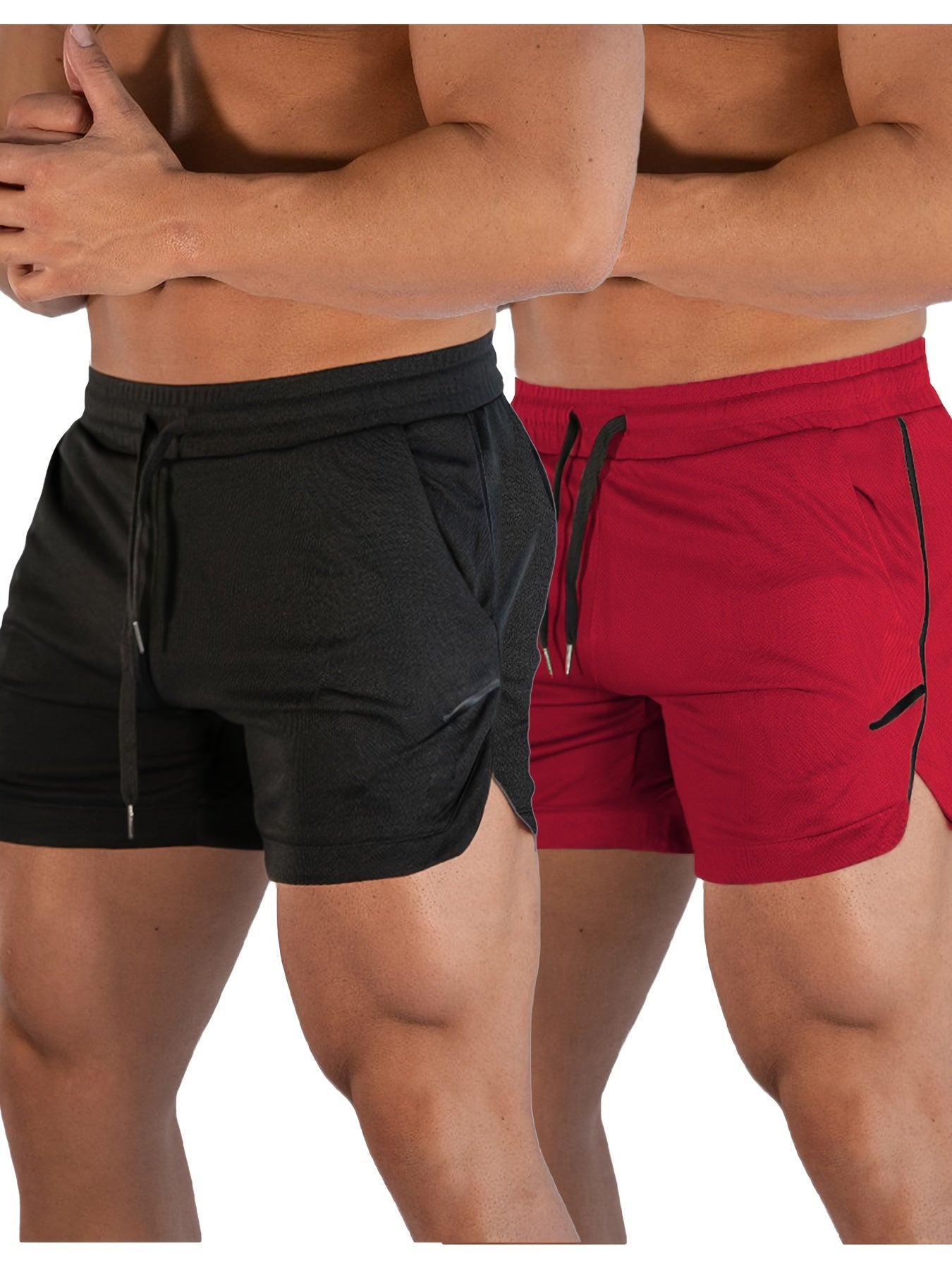 Men's Gym Workout Shorts Running Lightweight Athletic Short Pants Bodybuilding Training