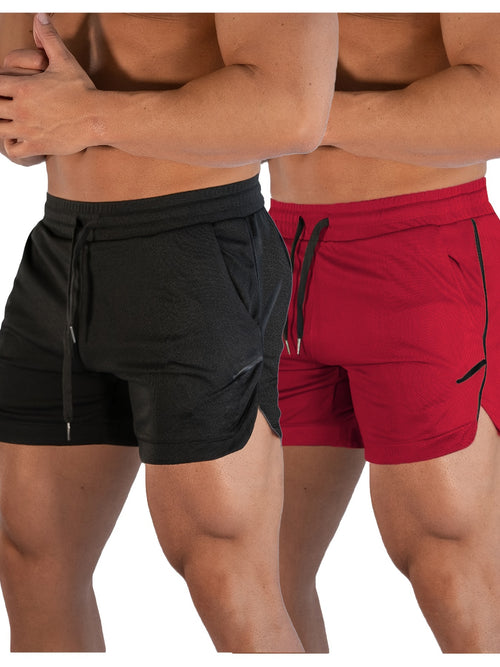 Men's Gym Workout Shorts Running Lightweight Athletic Short Pants Bodybuilding Training