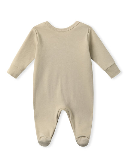 Baby Cotton Onesie with "My Great Grandma Loves Me" Lettering - Soft Long Sleeve Newborn Romper, Easy On/Off Outfits Suitable for Spring Summer Fall, Grandma-Themed Clothing, Perfect for Outdoor