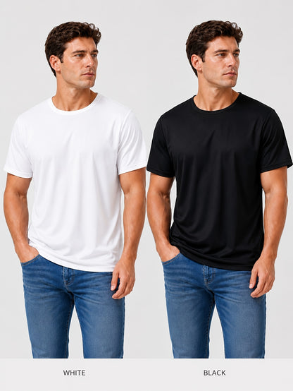 12pcs Unisex Men's And Women's Gym T Shirts, Moisture Wicking Quick Dry Short Sleeve Crew Neck Tees, Loose Fit Breathable Athletic Shirts for Workout, Training And Daily Rotation, Multi Pc Value Set, Camisetas Para Hombre
