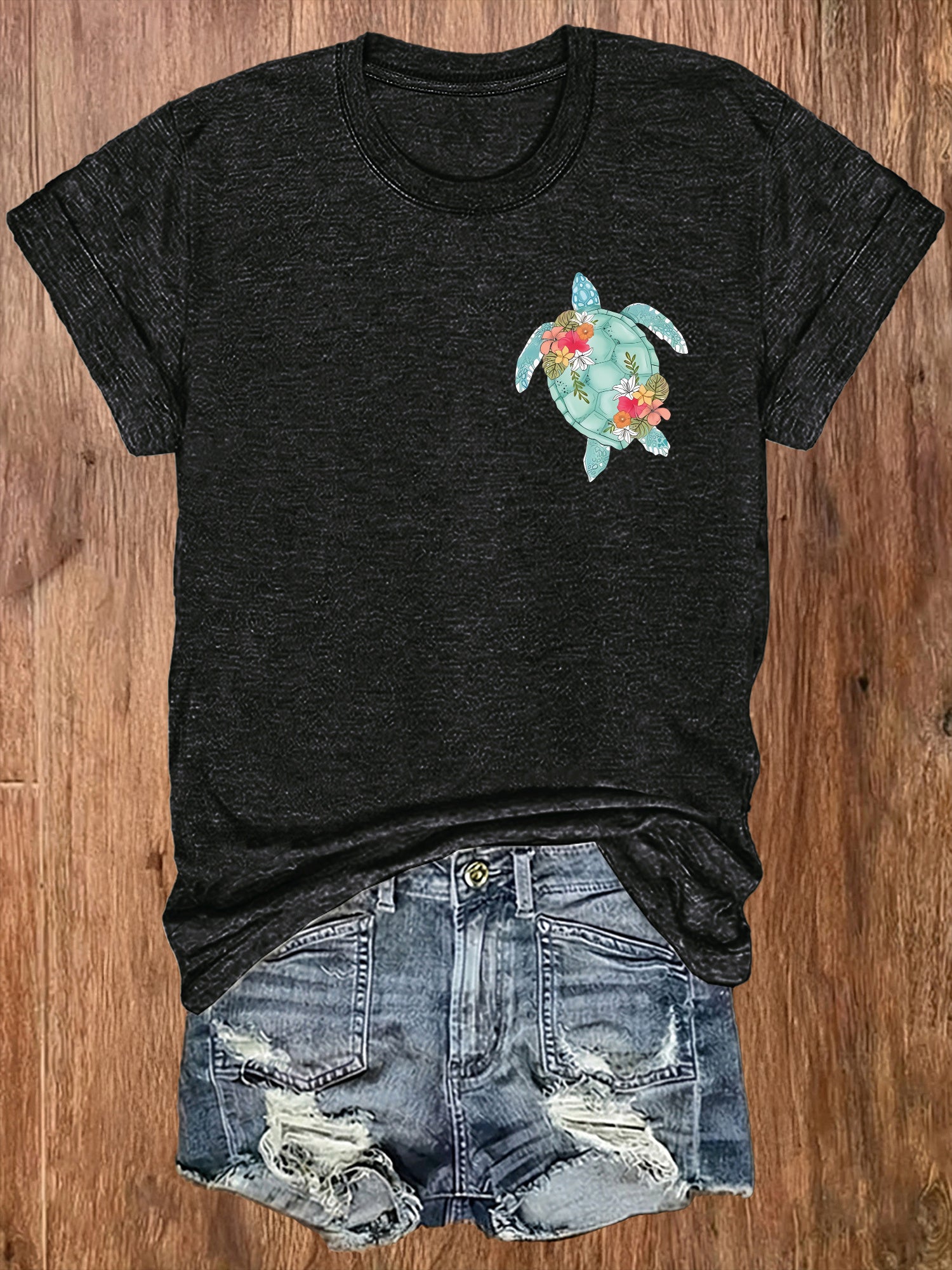Women's Grey Short-Sleeve T-Shirt - product view 31