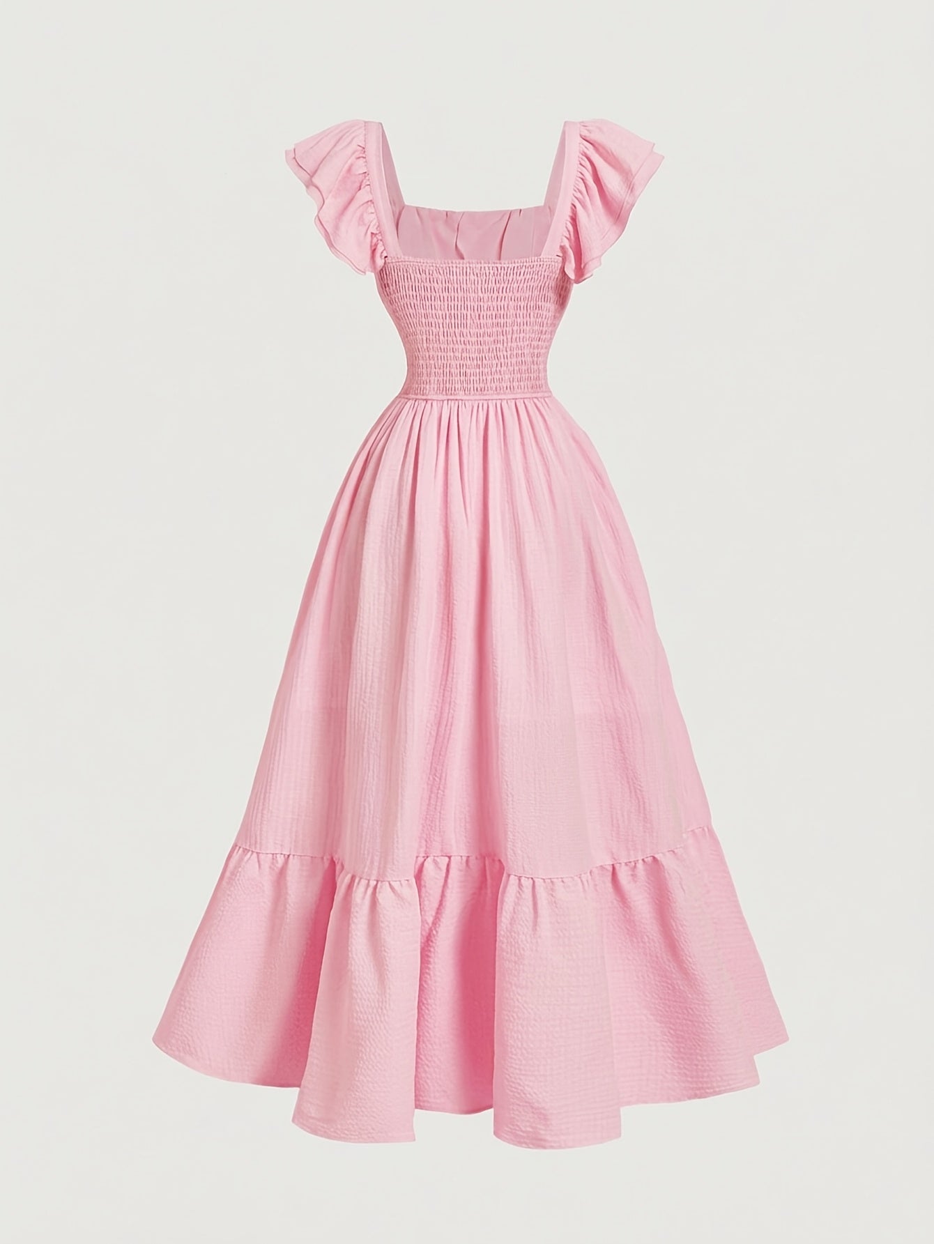 [Elegant Romantic Dress] Women's Spring/Summer Off-Shoulder Ruffled Waist Dress | Elegant Romantic Design, Showcasing Soft Temperament, Ideal for Dates, Outings And Daily Wear
