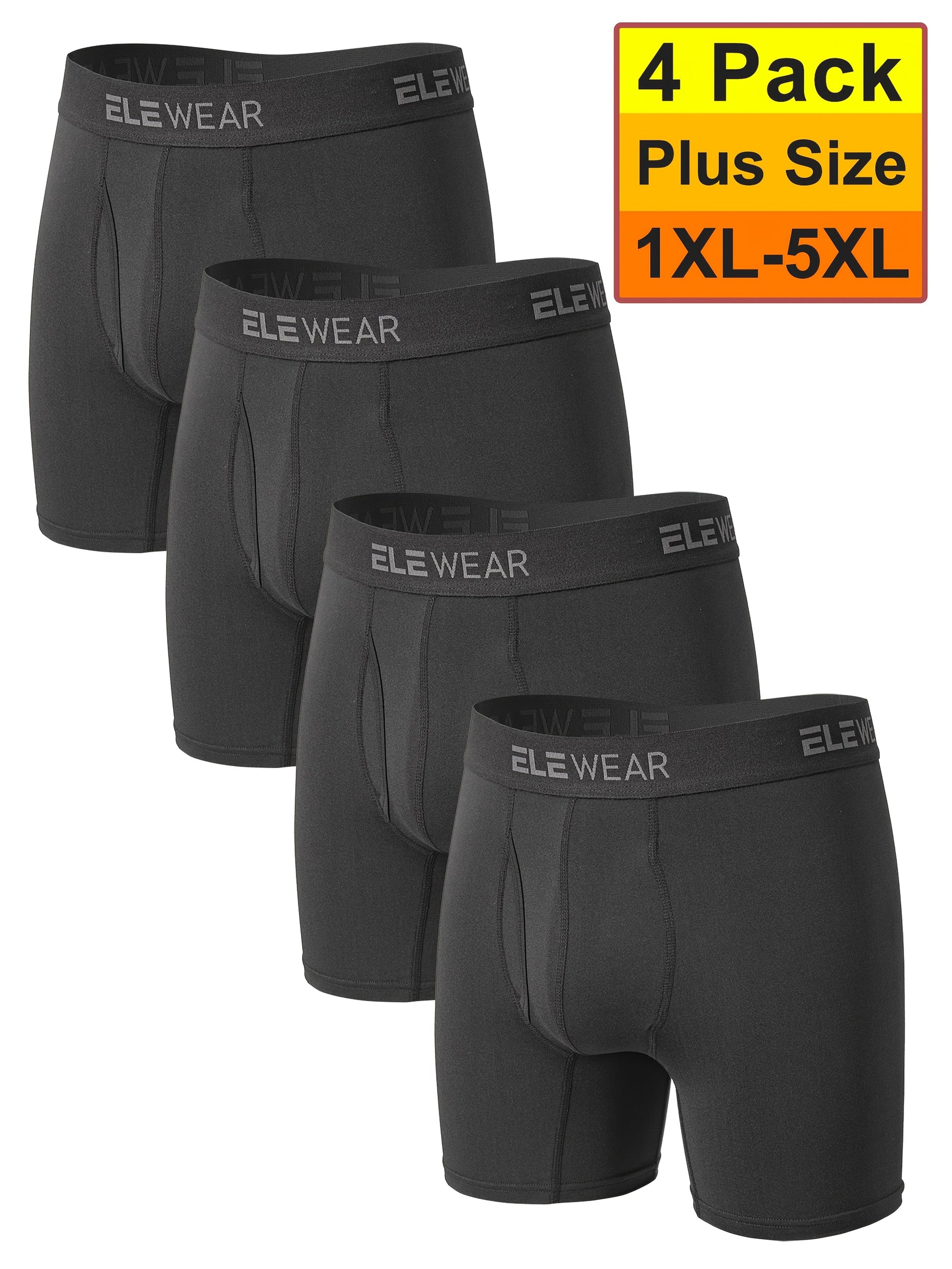 Men's Black Polyester Underwear - product view 3