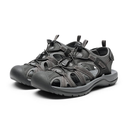 Women's Hiking Sandals Adventurous Summer Sports Shoes Outdoor Closed Toe Athletic Sport Sandals Comfortable Water Shoes Water-Friendly Beach Pool Vacation Fishing Boating Park Shoes