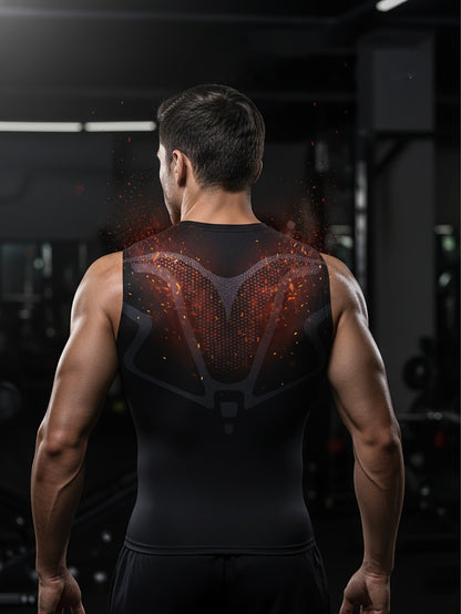 Men's 3-Pack Compression Tank Tops - Quick-Dry Sleeveless Base Layer