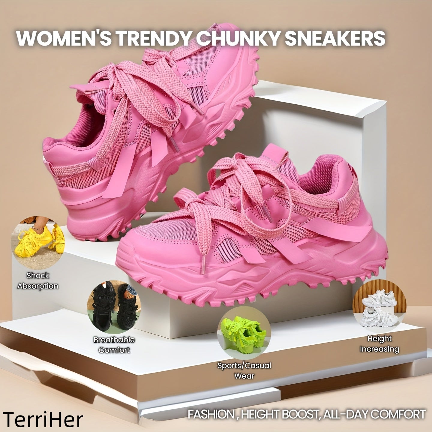 Womens Shoes, Non Slip Work Shoes for Women, Athletic Running Shoes, Sporty Look, Sneakers Shoes, Breathable Lightweight Sneakers, Stability Support Shock Absorption, Gym, Jogging, Casual Wear, Gym Shoes, Women Shoes