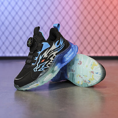2025 New Kids' Soft Bottom Air Cushion Sports Basketball Footwear, Stylish And Versatile for Running, Everyday Use, Suitable for Indoor And Outdoor Activities, Trendy Shoes for Boys And Girls, Wearable in All Seasons