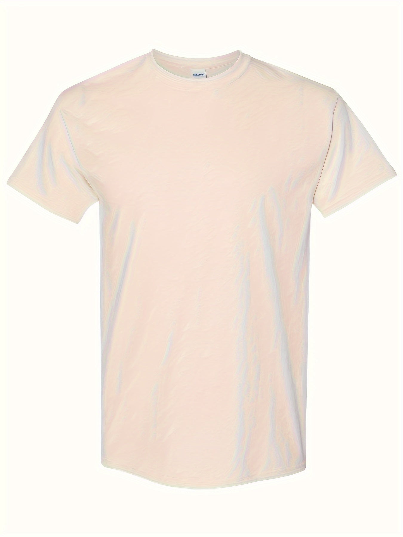 5pcs Set, 100% Cotton T-shirt, Men's Classic Solid Color Short Sleeved T-shirt