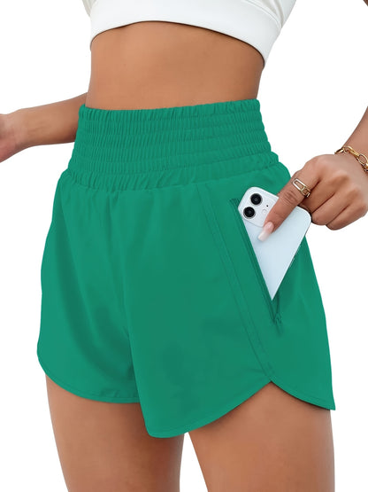 Women's Khaki High-Waist Shorts - product view 4