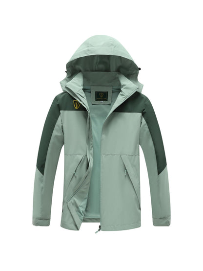 Women's Outdoor Sports Windbreaker, Rain Coat Women, High Quality Jacket Women, Rain Jacket Women, Impermeables Para La Lluvia De Mujer, Lightweight Hooded Mountaineering Suit with Pockets and Detachable Hat.