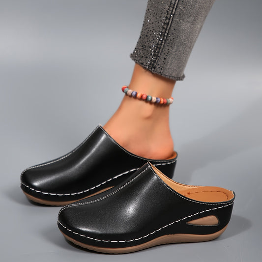 Ladies' Premium Casual Versatile Fashion High Heel Single Shoes, Women Shoes