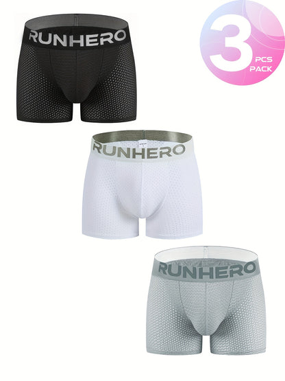 New Men'S Boxers Featuring Butt Pads, Made from Breathable Mesh, Designed for Comfort And Elasticity, Perfect for Lounging at for home