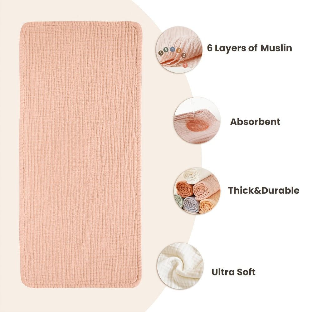 Burp Cloth - 6-pack Muslin Soft Cloths