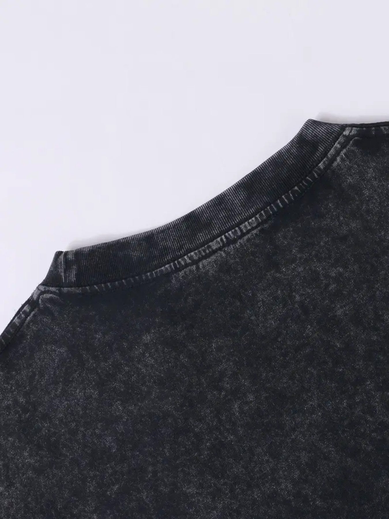 Black Cotton Printed Sleeveless T-Shirt - product view 11