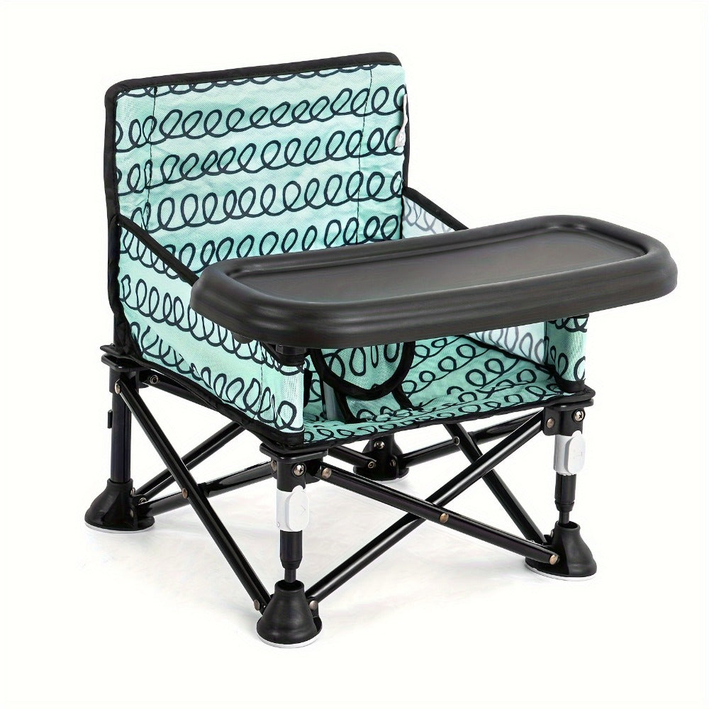 Portable Baby Chair - Foldable Tray Camping Seat